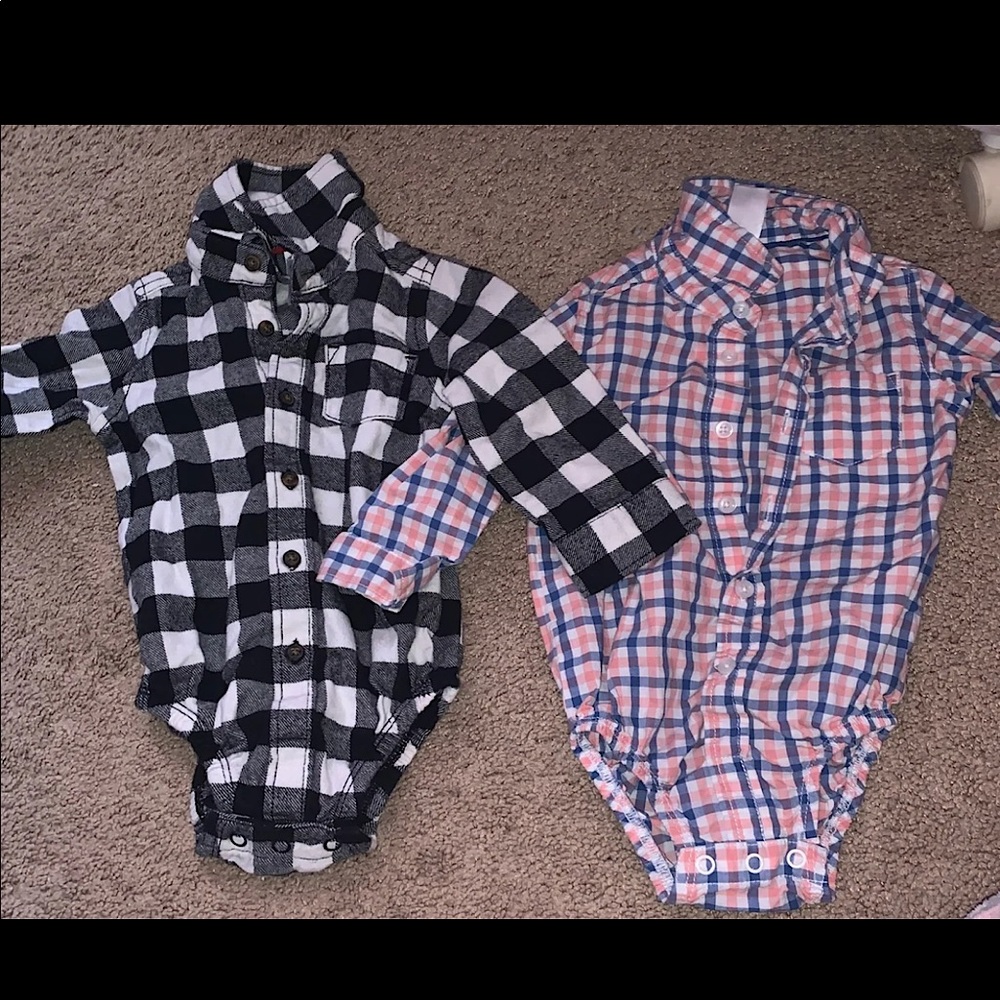 Carter's Baby Plaid Shirt onesie